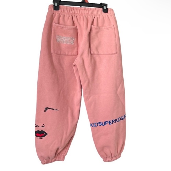 LUISAVIAROMA KIDSUPER STUDIOS Kidsuper Logo Cotton Sweatpants Size Small - Picture 11 of 16
